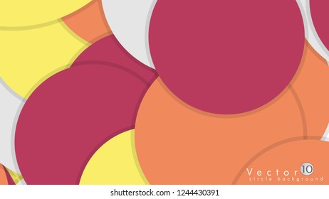 Simple and Colorful Circles Background , Design Vector - eps10
