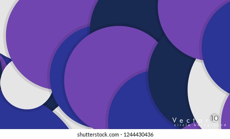 Simple and Colorful Circles Background , Design Vector - eps10