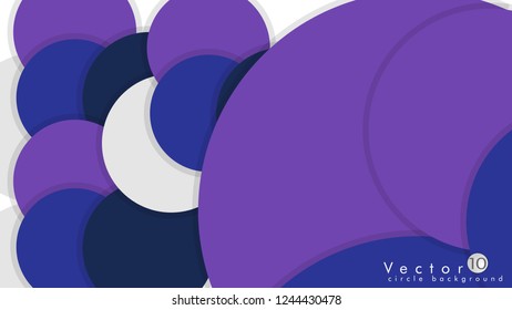 Simple and Colorful Circles Background , Design Vector - eps10