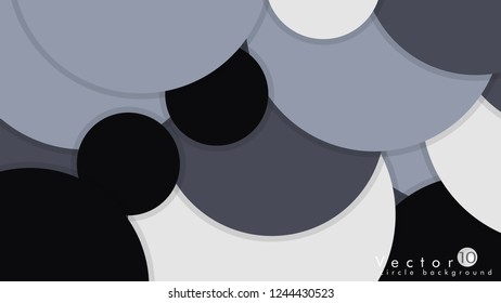 Simple and Colorful Circles Background , Design Vector - eps10