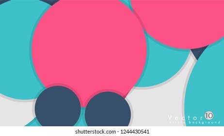 Simple and Colorful Circles Background , Design Vector - eps10
