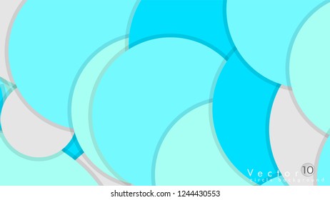 Simple and Colorful Circles Background , Design Vector - eps10