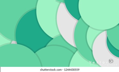 Simple and Colorful Circles Background , Design Vector - eps10