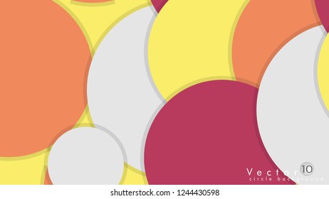Simple and Colorful Circles Background , Design Vector - eps10