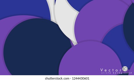 Simple and Colorful Circles Background , Design Vector - eps10