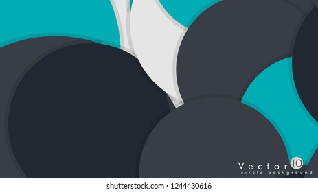 Simple and Colorful Circles Background , Design Vector - eps10