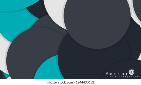 Simple and Colorful Circles Background , Design Vector - eps10
