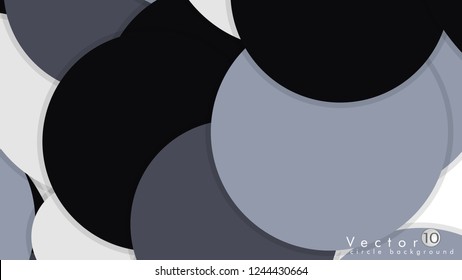Simple and Colorful Circles Background , Design Vector - eps10