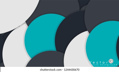 Simple and Colorful Circles Background , Design Vector - eps10