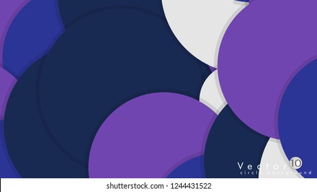 Simple and Colorful Circles Background , Design Vector - eps10