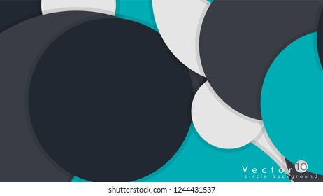 Simple and Colorful Circles Background , Design Vector - eps10