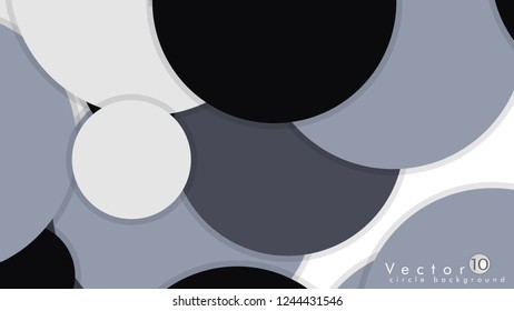 Simple and Colorful Circles Background , Design Vector - eps10