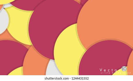 Simple and Colorful Circles Background , Design Vector - eps10