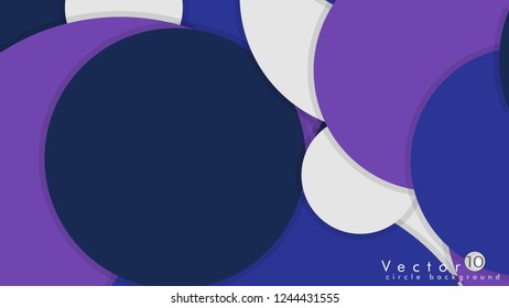Simple and Colorful Circles Background , Design Vector - eps10