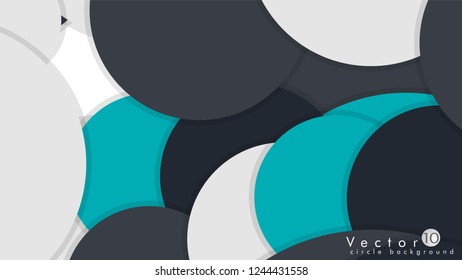 Simple and Colorful Circles Background , Design Vector - eps10