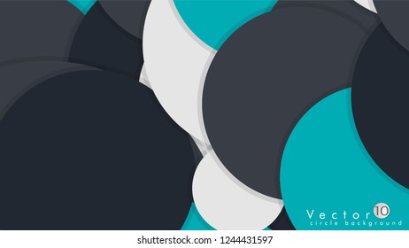 Simple and Colorful Circles Background , Design Vector - eps10