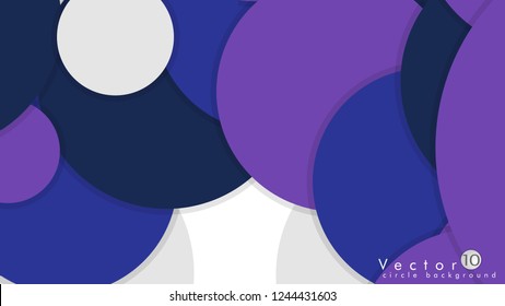 Simple and Colorful Circles Background , Design Vector - eps10