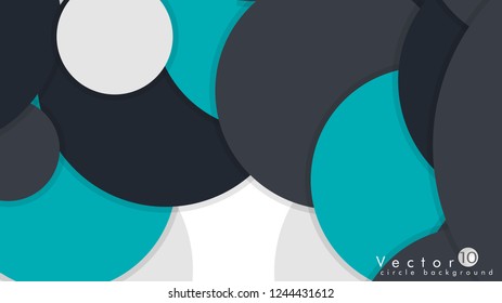 Fondo de círculo simple y colorido, Vector de diseño - eps10