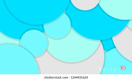 Simple and Colorful Circles Background , Design Vector - eps10