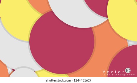 Simple and Colorful Circles Background , Design Vector - eps10