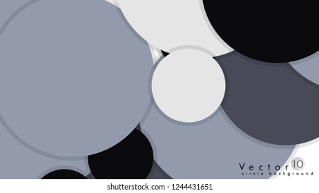 Simple and Colorful Circles Background , Design Vector - eps10