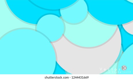 Simple and Colorful Circles Background , Design Vector - eps10