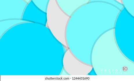 Simple and Colorful Circles Background , Design Vector - eps10