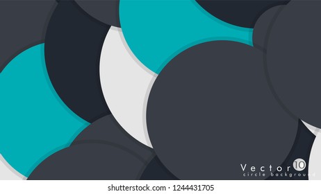 Simple and Colorful Circles Background , Design Vector - eps10