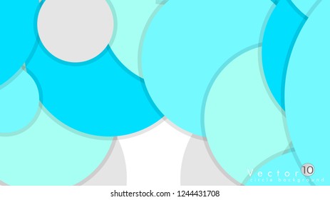 Simple and Colorful Circles Background , Design Vector - eps10