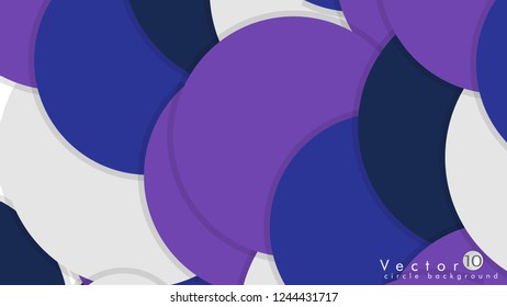 Simple and Colorful Circles Background , Design Vector - eps10