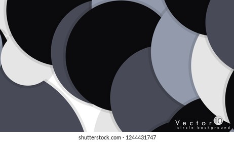 Simple and Colorful Circles Background , Design Vector - eps10