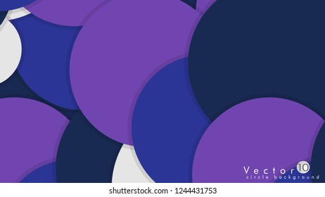 Simple and Colorful Circles Background , Design Vector - eps10