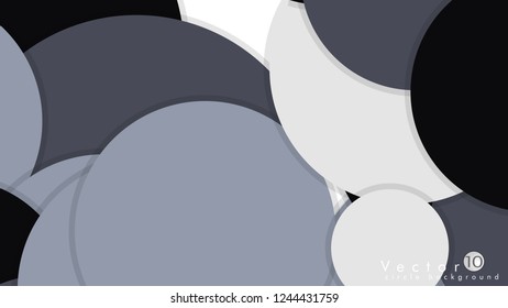 Simple and Colorful Circles Background , Design Vector - eps10
