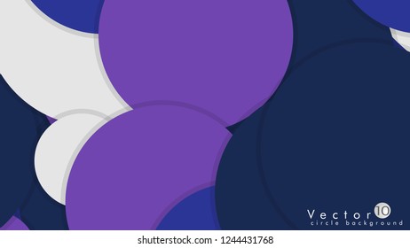Simple and Colorful Circles Background , Design Vector - eps10