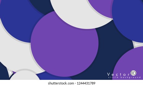 Simple and Colorful Circles Background , Design Vector - eps10