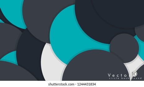 Simple and Colorful Circles Background , Design Vector - eps10