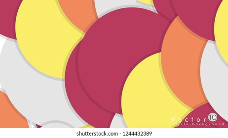 Simple and Colorful Circles Background , Design Vector - eps10