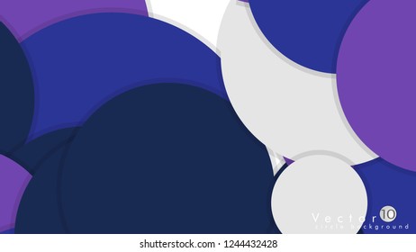 Simple and Colorful Circles Background , Design Vector - eps10