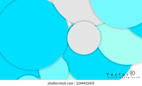 Simple and Colorful Circles Background , Design Vector - eps10