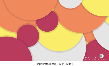 Simple and Colorful Circles Background , Design Vector - eps10