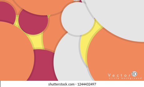 Simple and Colorful Circles Background , Design Vector - eps10