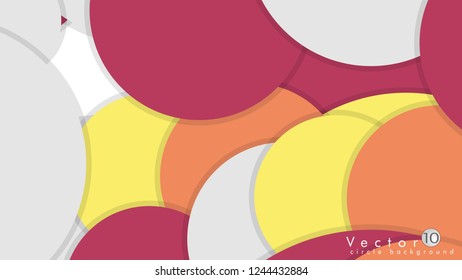 Simple and Colorful Circles Background , Design Vector - eps10