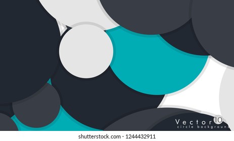 Simple and Colorful Circles Background , Design Vector - eps10
