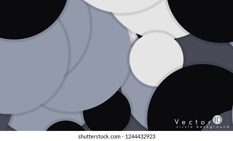 Simple and Colorful Circles Background , Design Vector - eps10