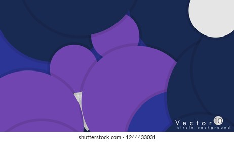 Simple and Colorful Circles Background , Design Vector - eps10