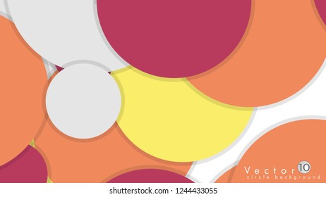 Simple and Colorful Circles Background , Design Vector - eps10