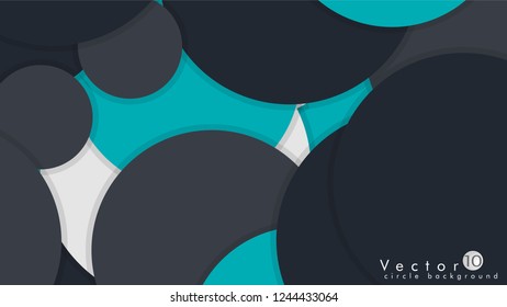 Simple and Colorful Circles Background , Design Vector - eps10