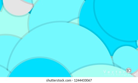 Simple and Colorful Circles Background , Design Vector - eps10