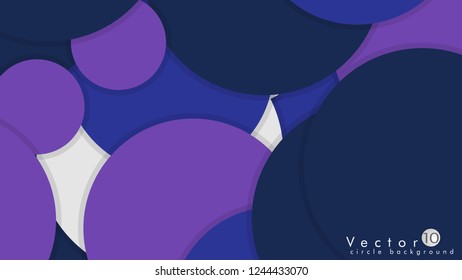 Simple and Colorful Circles Background , Design Vector - eps10