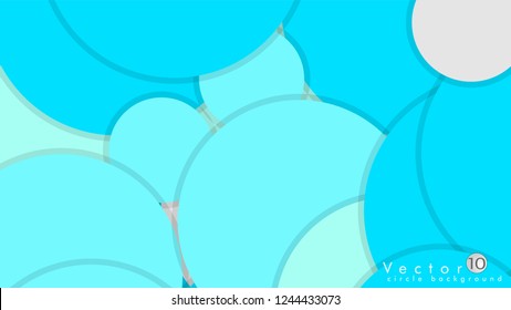 Simple and Colorful Circles Background , Design Vector - eps10